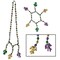 Beistle 18in and 7in Mardi Gras Beads Choker/Bracelet Set - 12 Pack